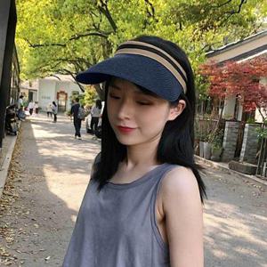 라탄썬캡 썬 햇 챙모자 여성썬캡모자 자외선차단썬캡