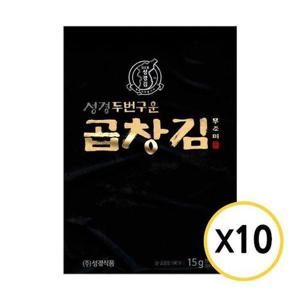 [기타]성경김 두번구운 곱창돌김 15g x 10개