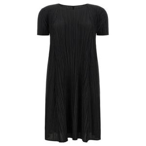 해외배송 26SS 플리츠플리즈 미디 원피스 PP66JH28415 Black