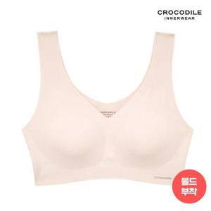 [크로커다일 이너웨어]뉴 라이크라 쉘론 몰드부착 V넥 심리스브라 1종 CDWBR4M01B
