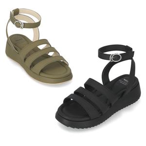 [정상가 159,000원] 엘칸토 여성 쓰리 스트랩 웨지 샌들 4cm LCWW50M426