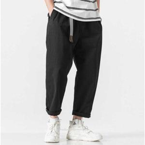 남자 여름 데일리 캐주얼 외출 룩 밴딩 배기 팬츠 WEA98F8
