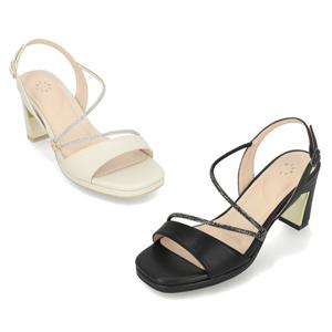 [정상가 169,000원] 엘칸토 여성 플랫폼 보석 스트랩 힐 샌들 7cm LCWW38I526