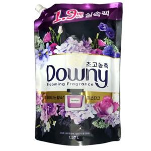 다우니 초고농축 섬유유연제 1.35L(드럼/일반겸용) 생화향기 미스티크 리필X1개