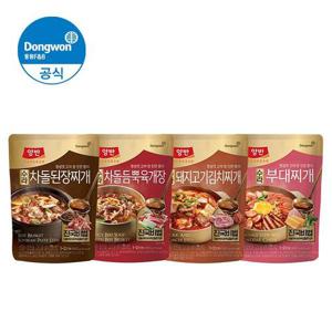 동원 수라 육개장/김치찌개/된장찌개/부대찌개/설렁탕 460g 4봉