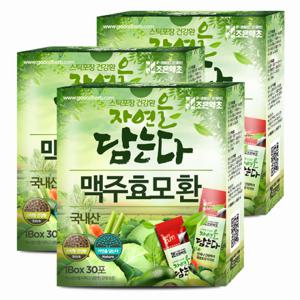 [조은약초] 국내산 맥주효모 환 스틱 30포 x 3g x 3박스 (총 270g)