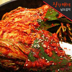 [진한매력 남도김치] 포기김치3kg + 깻잎김치2kg
