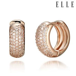 [엘르주얼리] 14K 큐빅볼드 원터치 귀걸이 (gold pin) ELGPEE267