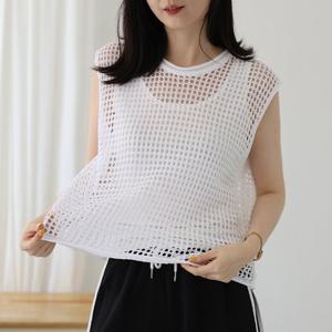 [웬디즈갤러리]송송 스카시 조끼 니트 NKN129