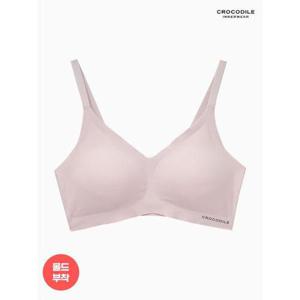 [크로커다일 이너웨어]라이크라 몰드부착 스트랩 브라 퍼플그레이