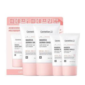 [센텔리안24]마데카 더마 쉴드 세이프 톤업 선크림 40ml+20ml 듀오세트 2개 선케어 선크림 톤업 자외선