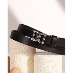갤러리아_DBBE6E792BK 닥스 [여성벨트] 블랙 DD 실버 버클 소가죽 여성벨트
