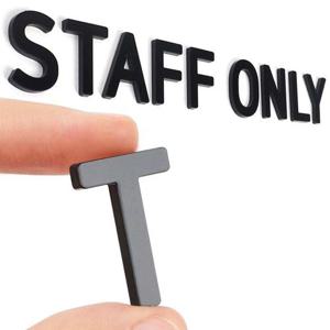 출입금지 STAFF ONLY 블랙 입체사인 안내판 표지판