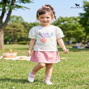 [블루독][블루독] 스팽글 포인트 티셔츠_WH (2432533250)