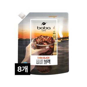 웅진 바바 블랙 1.5L x 8개 커피 파우치 음료