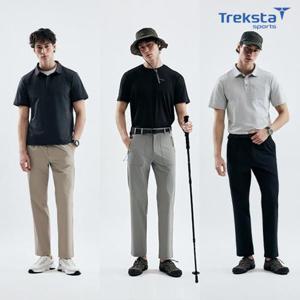 [트렉스타][Treksta]스포츠 26SS 남성 쿨모션 냉감 팬츠 3종 + 벨트 세트