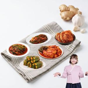 [방송에서만][미금치김치/5종11.5kg] 포기김치6kg+총각김치1.5kg+열무김치2kg+오이소박이1kg+파김치1kg