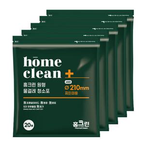 [7+3/200매]홈크린 원형물걸레청소포 찌든때(20매) 210mm