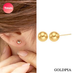 [골드피아] 14K 골든볼 귀걸이_7mm