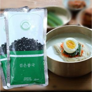 국산 서리태 콩물430g x6팩 콩국수용 찐하고 고소한 검은콩국 두유 다이어트