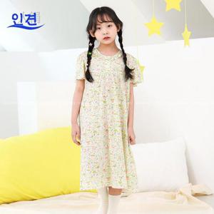 [바풀]바풀 PL SS44-18 아동 인견 원피스 반팔 유아 아동 여아 실내복 여름 잠옷