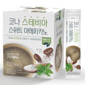 [코나]코나 스테비아 스위트 아메리카노 100T + 30T 무설탕 스틱 (12601898)