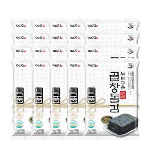 [밥상기행] 진도 두번구운 토종 곱창돌김 20봉(봉당10매/35g)