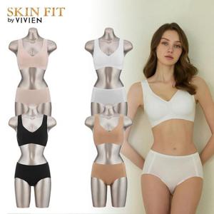 비비안 퓨징 스탠다드 핏 심플 패키지 런닝 브라팬티 4세트