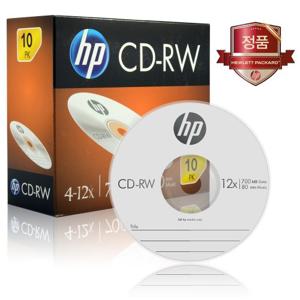 HP CD-RW 700MB 12배속 SLIMCASE 10장PACK/공CD