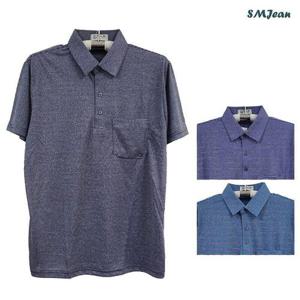 [에스엠진]SMJ1286 남자 반팔 카라 티셔츠 중년 남성 반팔티