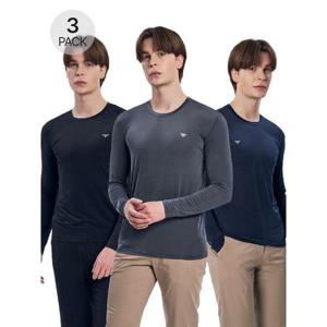 [파라고나]3장세트/ 초경량 냉감 라운드 티셔츠 A24T103
