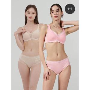 [푸마 언더웨어]풀커버 보정 브라1+1/팬티2+2 택일