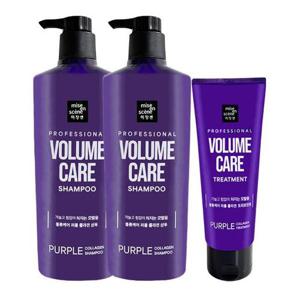 [미쟝센]미쟝센 볼륨케어 퍼플 콜라겐 샴푸 680ml x2 + 트리트먼트 180ml