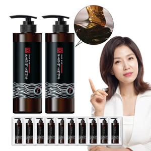 [김소형헤밀레] 진액 두피샴푸 2병(각500ml)+여행용10매(각6ml)
