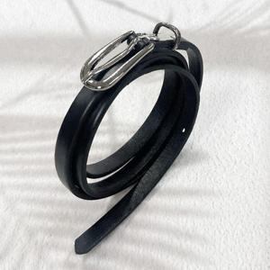 이탈리아 통가죽 여성허리벨트HN03 폭1cm소가죽벨트