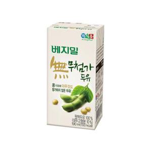 [베지밀]무첨가 두유 190mlx48팩