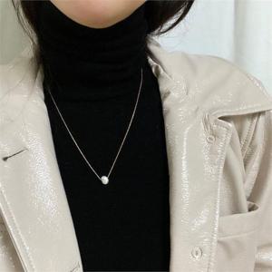 [이쁜] N9011 담수진주 심플 목걸이 네크리스