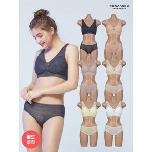 [크로커다일 이너웨어]에어리핏 시스루 브라+팬티 12종 풀세트