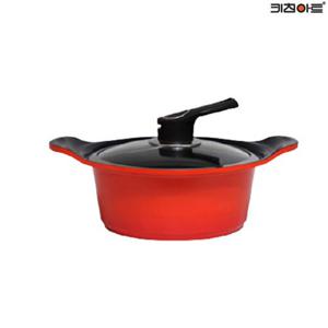 키친아트/ S100G 세라믹코팅 주물 냄비 양수 20cm