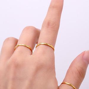 [골드모아] 여자 순금 반지 엥게이지 0.93g [열손가락 베이직] 실반지
