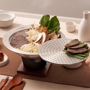 바겐슈타이거 스텐 찜냄비 24cm 만두찜기 찜판 보쌈 찜채반 인덕션 가스레인지