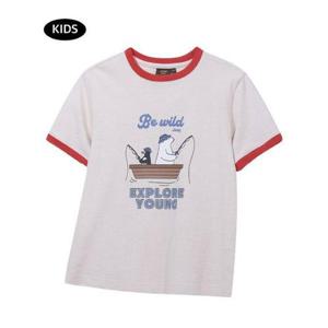 갤러리아_[지프키즈] 낚시곰 링거 티셔츠 KR2TSU212