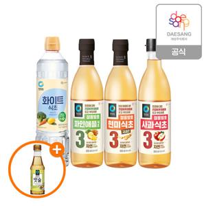 청정원 식초 800ml 4종(화이트/현미/사과) 6개 골라담기+(증정)맛술410g