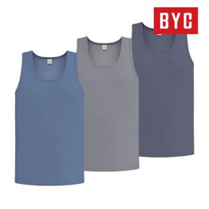 [BYC]BYC 남성 민소매 런닝 순면 나시 메리야스 3매입 MCF9200