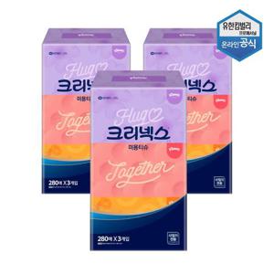 [크리넥스]크리넥스 미용티슈 천연펄프 280매 콤비 3개입 x 3팩 4600361
