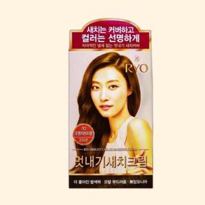 새치크림 염색약 멋내기 커버 오렌지브라운 헤어 WFLQ41W