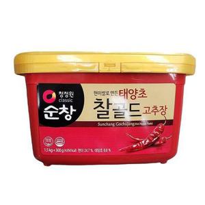 청정원 순창 찰골드 고추장 1.5KG+300G x 1개 83911