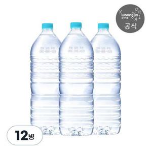 [웅진식품]웅진 가야워터 무라벨 생수 12개, 2L