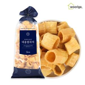 [우리가스토리] 대롱링구 마카로니 200g 뻥튀기 강냉이 대용량과자 옛날과자