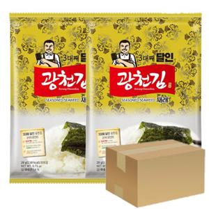 광천김 달인 재래전장김 20g x 10봉 /전장김/조미김/재래김